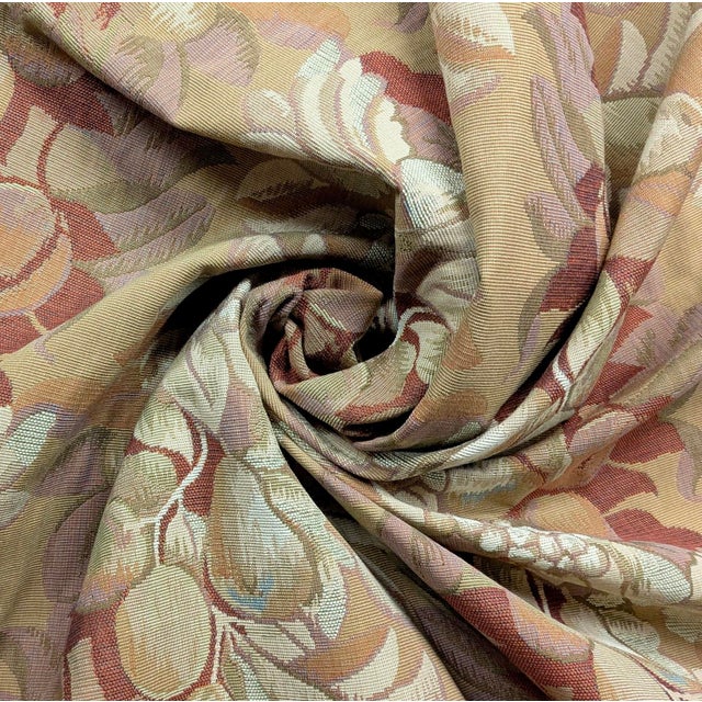 2000 - 2009 Vintage Old World Weavers for Scalamandre "Vergilius Harvest" Fruit Column Tapestry Jacquard Fabric- 5.75 Yards For Sale - Image 5 of 6