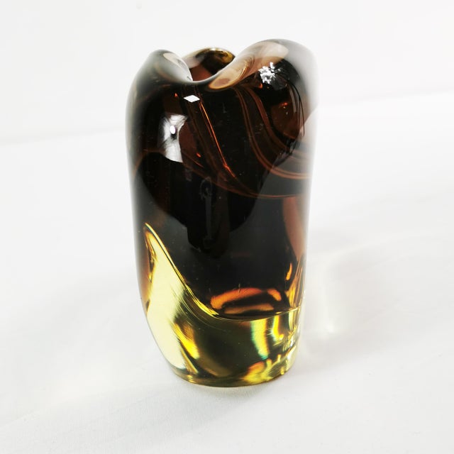 Vintage Art Glass Ashtray by Miloslav Klinger, Czechoslovakia, 1960s For Sale - Image 9 of 14