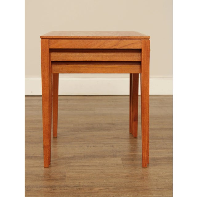 Mid Century Danish Modern Nesting Tables - Set of 3 For Sale - Image 9 of 13