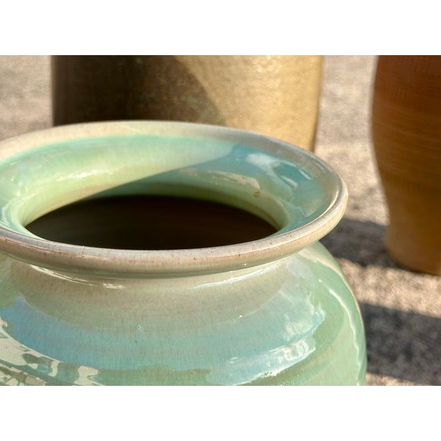 Beige Majolica Vase by Martha Katzer for the Karlsruhe Majolica Manufactory, Germany, 1940s For Sale - Image 8 of 18