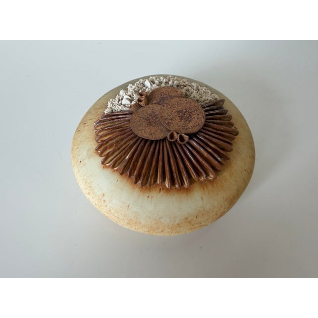 Mid Century Organic Modern Warren Hullow Sea Form Studio Pottery Sculpture For Sale - Image 11 of 12