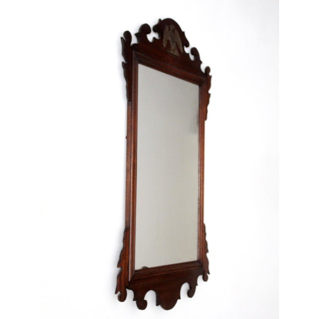 Wood Antique Federal Revival Eagle Mirror For Sale - Image 7 of 14