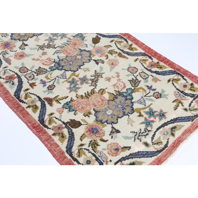 Mid 20th Century Vintage Mid-20th Century Turkish Karabağ Rug – Wool on Cotton Elegance -2' 7'' X 5' 6'' For Sale - Image 5 of 10