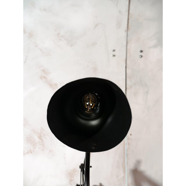 Bauhaus Bauhaus Adjustable Black Scissor Wall Light, Early 1930s For Sale - Image 3 of 16