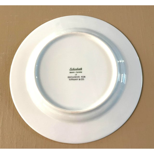 Gold Set/8 Tiffany & Co Eschenbach Leopard Plates With Large Serving Platter For Sale - Image 8 of 10