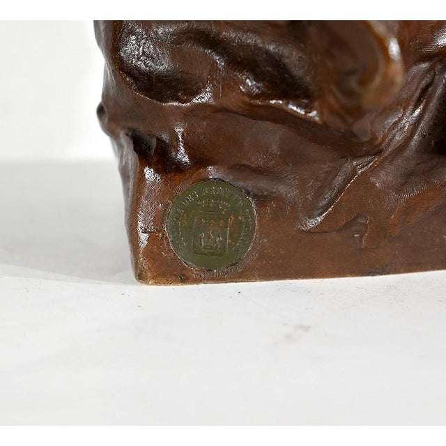 G. Van Der Straeten, Mischievous Young Woman, 1890s, Bronze For Sale - Image 13 of 18