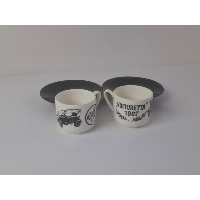 Ceramic Mid-Century Porcelain Cup and Saucer Set from Ditmar Urbach, Czechoslovakia, 1950s, Set of 2 For Sale - Image 7 of 10