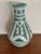 Bottle Green 1960s Italian Classic Green & White Vase For Sale - Image 8 of 8