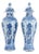 Chinese Porcelain Covered Meiping Vases, Pair For Sale