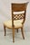 Vintage Italian Regency Burl Wood Brass Inlay Tall Back Dining Chairs - Set of 4 For Sale - Image 10 of 12