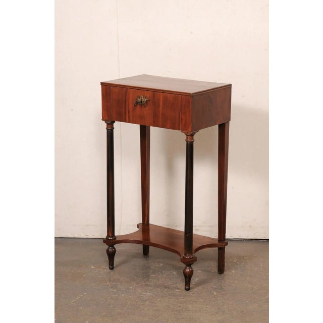 Early 19th Century Italian Neoclassical End Table with Drawer For Sale - Image 5 of 11