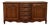 Antique French Louis XV Bow Front Buffet Sideboard Server Carved Oak C. 1930s For Sale
