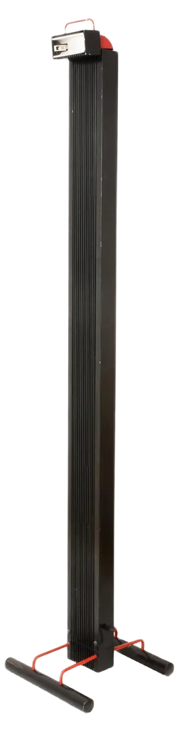 Italian Black Aluminum Zagar Floor Lamp by Silvio Carpani for Stilnovo, 1978
