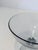 Mid-century smoke gray pedestal vessel by Kosta Boda, Sweden. Hand-blown lead crystal with a tapered bowl, short stem, and...