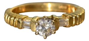 The Pomona: Vintage Ladies 14K Engagement Ring set with Diamonds