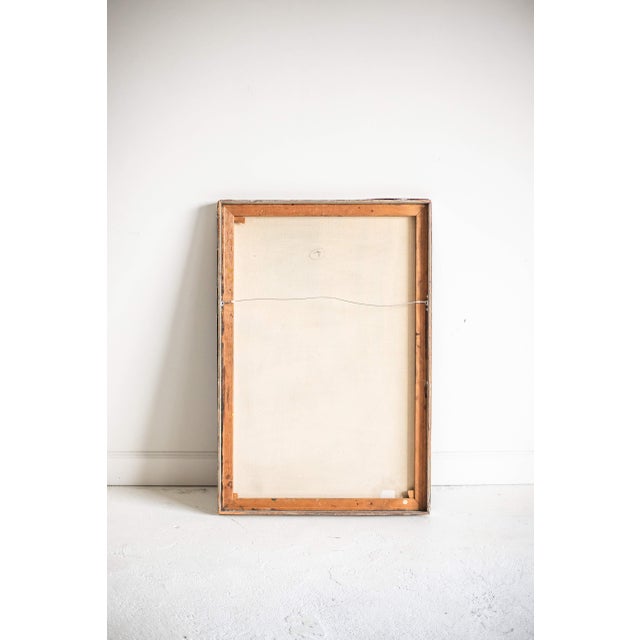 Cerulean 1960's Isaac Jiro Abstract Oil Painting on Canvas For Sale - Image 8 of 11