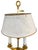 Traditional French Empire-Style Gilt Brass Candelabrum Lamp For Sale - Image 3 of 7