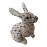 Vintage Herend Style Andrea by Sadek Easter Buuny Rabbit Porcelain Figurine For Sale