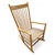 J16 rocking chair, designed by Hans Wegner for FDB Mobler. Originally designed in 1944, this piece is marked with a...