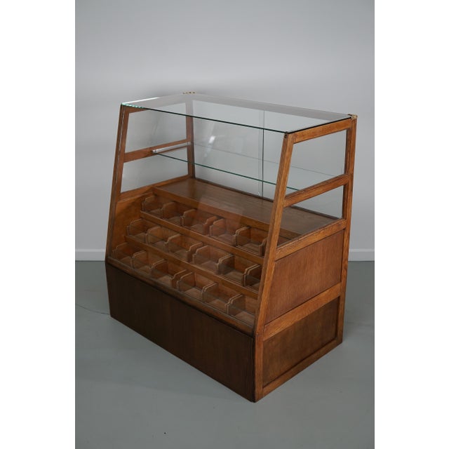Spanish Beech and Oak Haberdashery Cabinet or Shop Counter, 1950s For Sale - Image 12 of 18