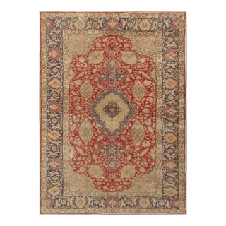 Vintage Circa Lightly Distressed Sivas Area Rug 6ft 6in X 9ft For Sale