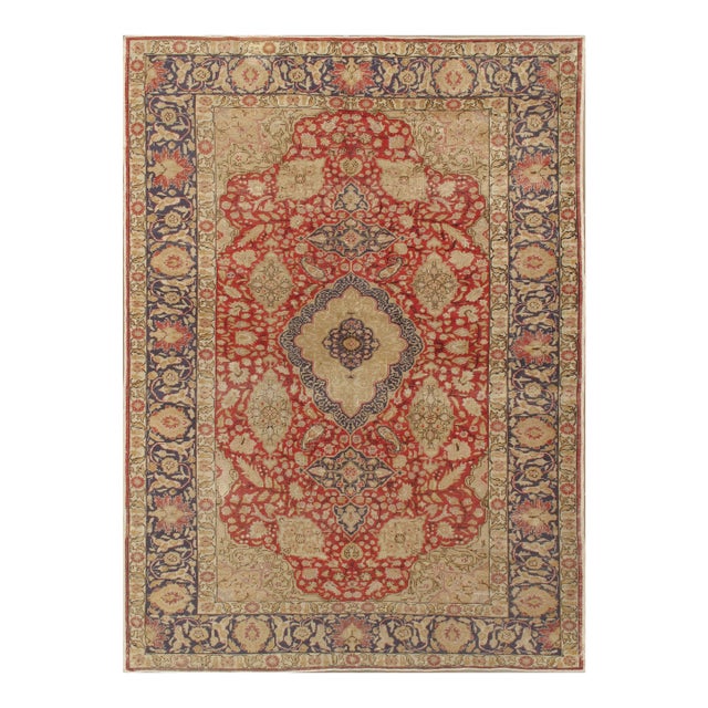 Vintage Circa Lightly Distressed Sivas Area Rug 6ft 6in X 9ft For Sale