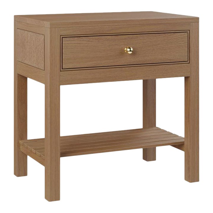 Elenor Oak Open Nightstand Chairish
