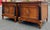 Gordon’s Inc fine furniture Pair of Neoclassical / French empire mahogany nightstands. Striking flame mahogany veneer...