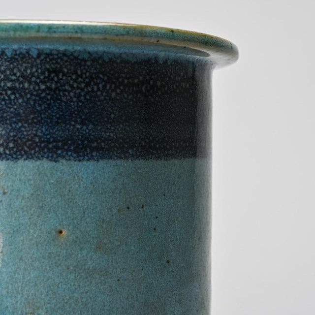 Small Glazed Ceramic Vessel by Menelika Pottery, 1950s For Sale - Image 10 of 13