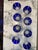 1990s 1990s Set of 8 Ajka Castille Albinka Cobalt Blue Crystal Wine Goblets, 24% Lead Crystal, Hungary For Sale - Image 5 of 9