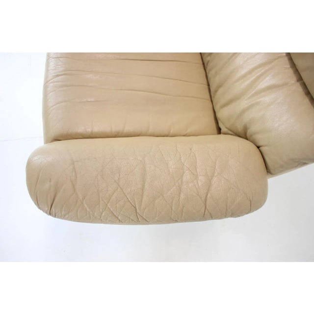 Large Scandinavian Adjustable Leather Armchair by Peem, 1970s For Sale - Image 4 of 13
