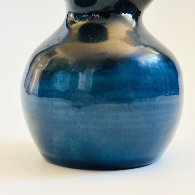 Blue Studio Pottery Bud Vase - Canada For Sale - Image 4 of 7