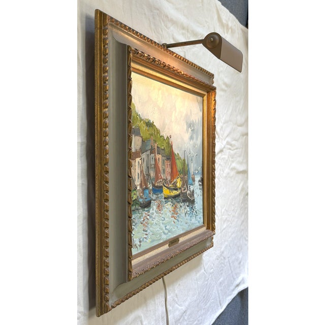 Impressionist Original Signed & Framed Oil Painting on Canvas by 'Fernand Herbo' (France, 1904-1995) For Sale - Image 3 of 12