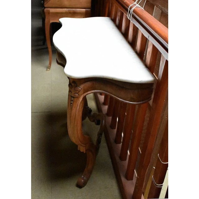 Napoleon III Console in Walnut For Sale - Image 5 of 9