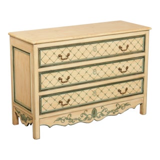 Early 21st Century Ardley Hall French Country Style Painted Chest of Drawers For Sale