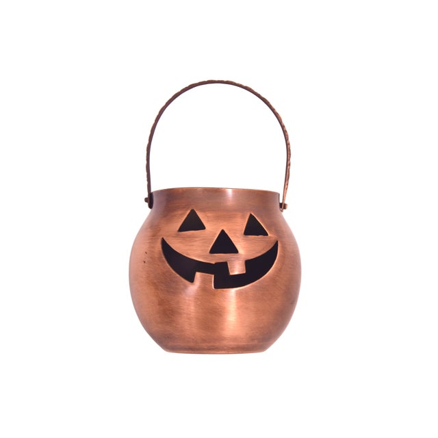Farmhouse Metal Pumpkin Candle Holders - Set of 6 For Sale - Image 3 of 4