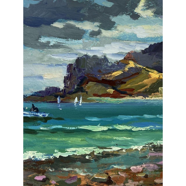 Oil Painting the Sea Before the Storm Yuriy Suprunchuk For Sale - Image 6 of 11