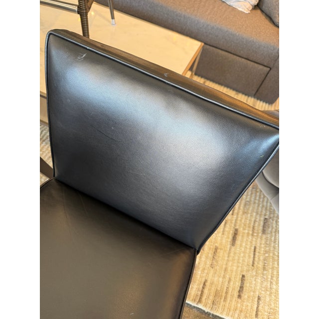 Animal Skin Room & Board Marie Leather Dining Chairs, Set of Six For Sale - Image 7 of 12