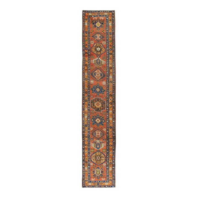 Galerie Shabab Collection Early 20th Century Persian Heriz Long Runner For Sale