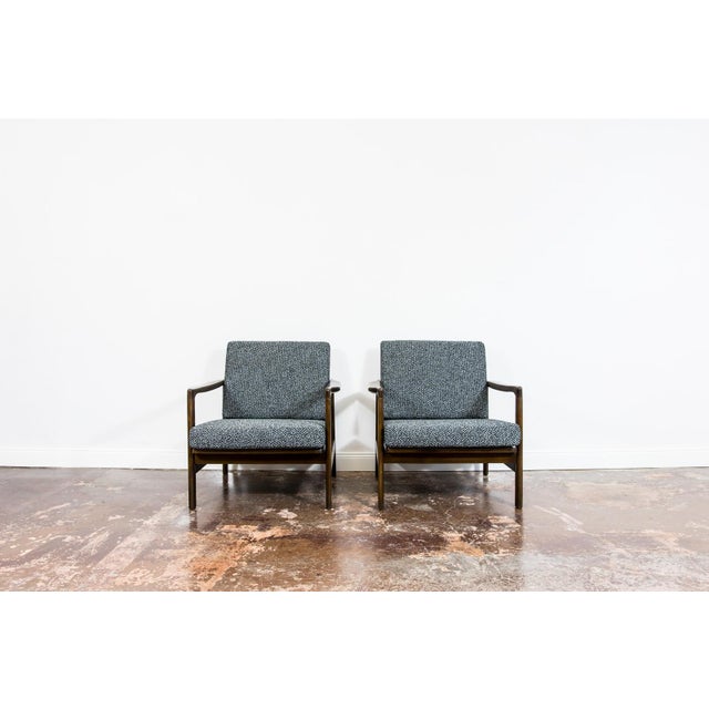 Mid-Century Modern Lounge Chairs by Zenon Bączyk, Poland, 1960s, Set of 2 For Sale - Image 12 of 18