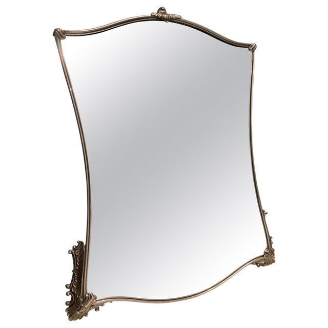 Mirror in Nickel, Italy, 1970 For Sale