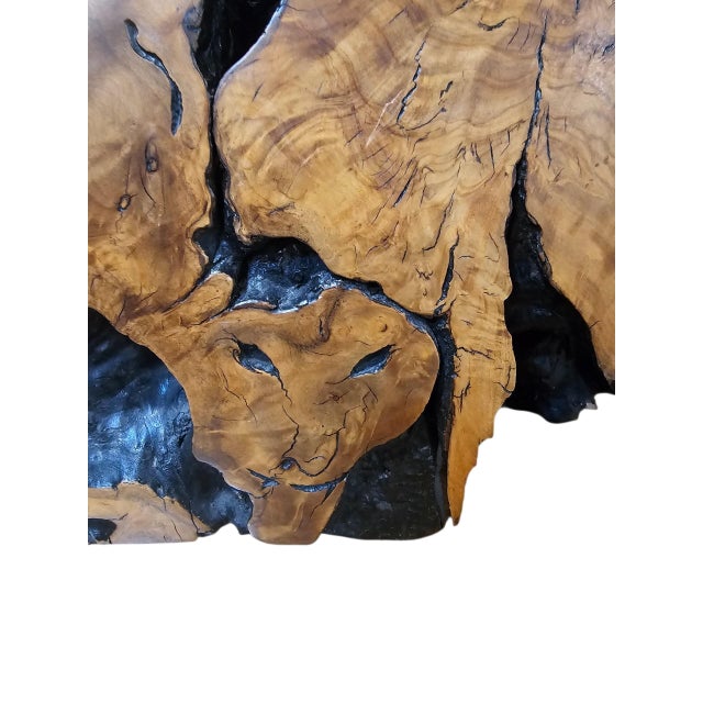 Signed Donnelly 1990 Abstract Wildlife Wood Sculpture – Organic Modern Art For Sale In Phoenix - Image 6 of 8