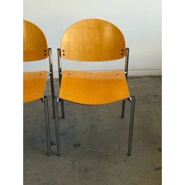1990s Post Modern Dining Chairs - Set of Six For Sale - Image 5 of 18