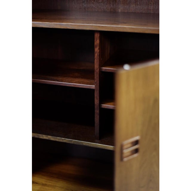 Metal Mid-Century Modern Scandinavian Rosewood Highboard with Bar from Æ. Jensen & T. Mølholm, 1960s For Sale - Image 7 of 18