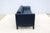 Navy Blue MCM Style Mark Goetz for Bernhardt Design Moreau Sofa in Navy Blue Leather For Sale - Image 8 of 18