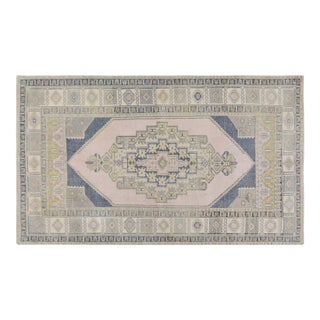 Vintage Turkish Anatolian Hand Knotted Wool Rug, 4'5''x7'7'' For Sale