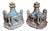 Neo-Gothic Architectural Church Elements in Polychrome Terracotta, France, 19th Century, Set of 2 For Sale