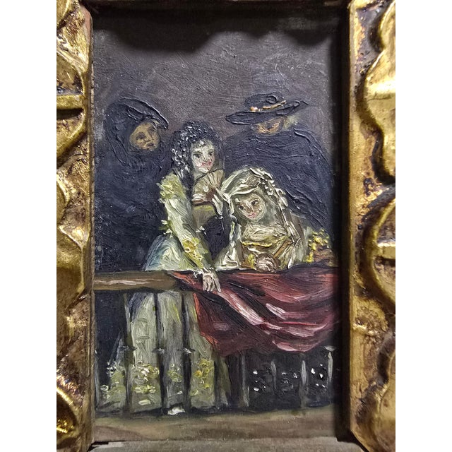 Francisco de Goya, Figures, Small Oil Painting on Copper, 1800 For Sale - Image 7 of 12