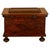 Antique Carved Walnut & Iron Coffer Chest Strong Guild Box Simmern Germany 1737 For Sale - Image 12 of 18