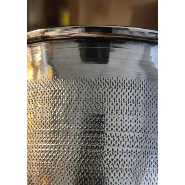 Metal Late 20th Century Vintage Petite Trophy Style Pedestal Champagne Buckets- A Pair For Sale - Image 7 of 7